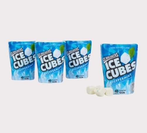Ice Breakers Ice Cubes Sugar Free Gum with Xylitol, Peppermint