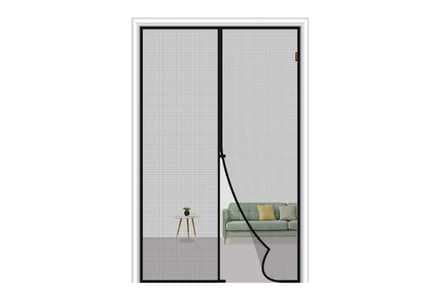 MAGZO Magnetic Screen Door 28 x 72, Reinforced Fiberglass Mesh Curtain Patio Door