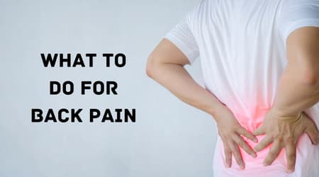 What to do for back pain