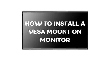 How To Install A Vesa Mount On Monitor